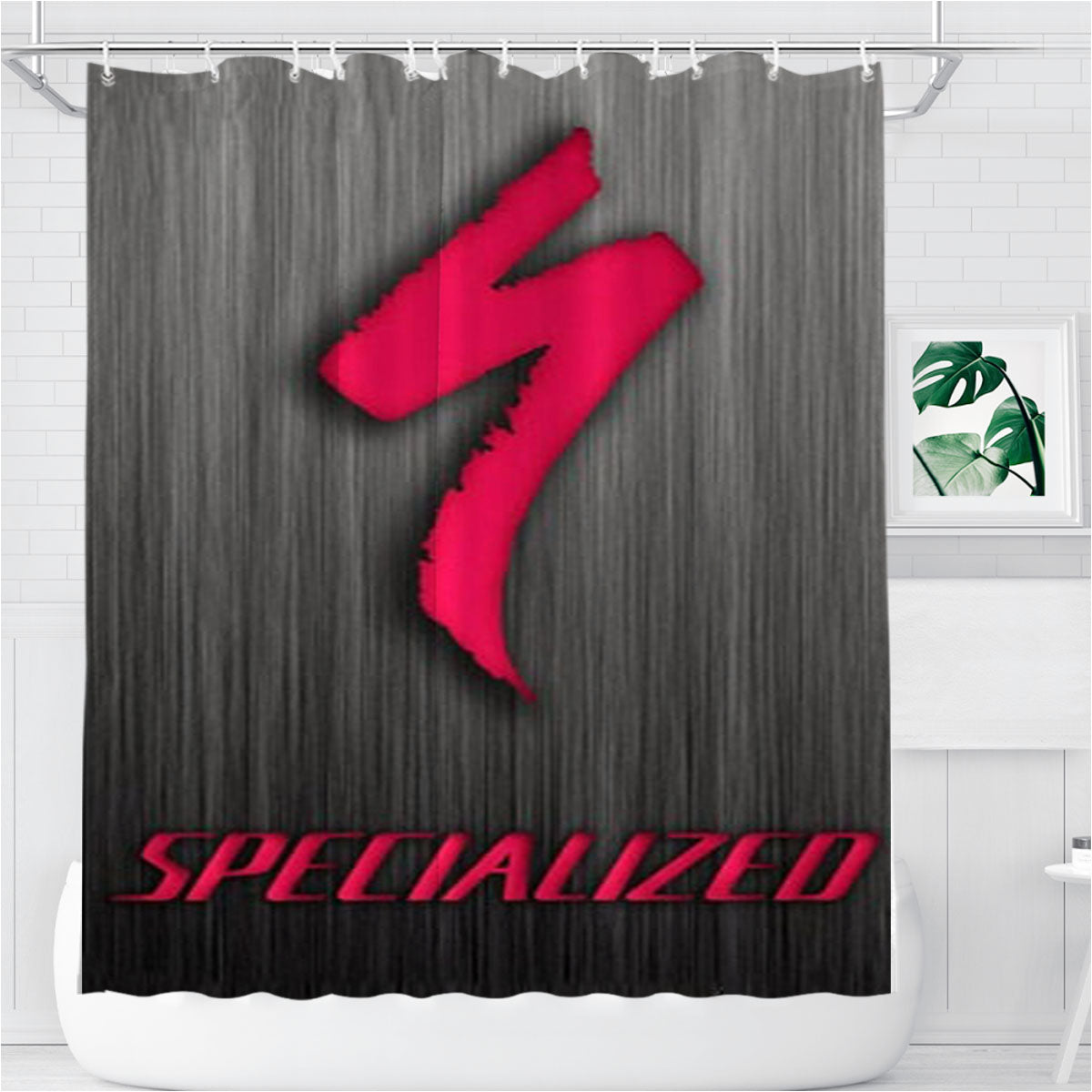 Specialized Texture Bathroom Shower Curtain Fabric Waterproof | 66 X 72 Inch