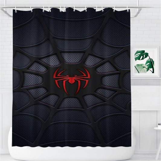 Spidey Black Style Costumes Bathroom Shower Curtain Fabric Waterproof | 66 X 72 Inch