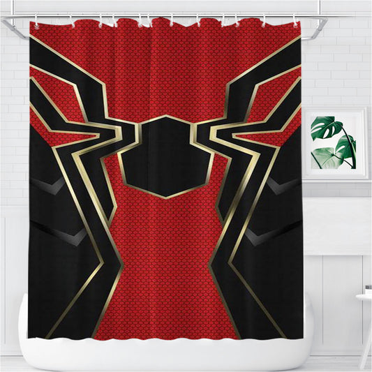 Spidey New Logo Style Bathroom Shower Curtain Fabric Waterproof | 66 X 72 Inch