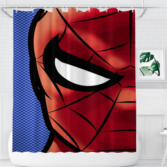 Spidey Right Side Face Bathroom Shower Curtain Fabric Waterproof | 66 X 72 Inch