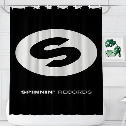 Spinnin Records Bathroom Shower Curtain Fabric Waterproof | 66 X 72 Inch