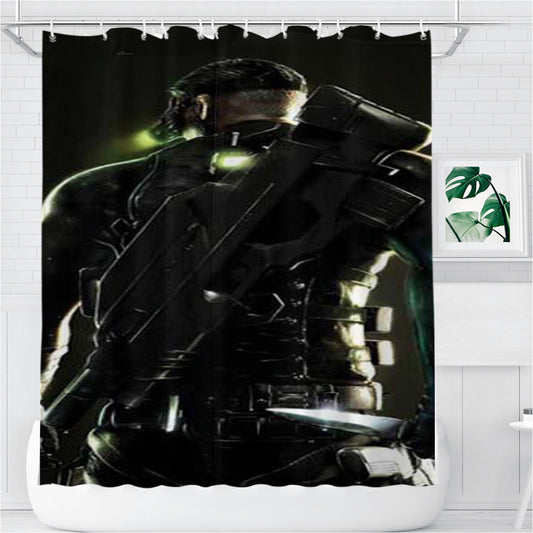 Personalized Splinter Cell Conviction Soldier Shower Curtain Farmhouse Bathroom Decor