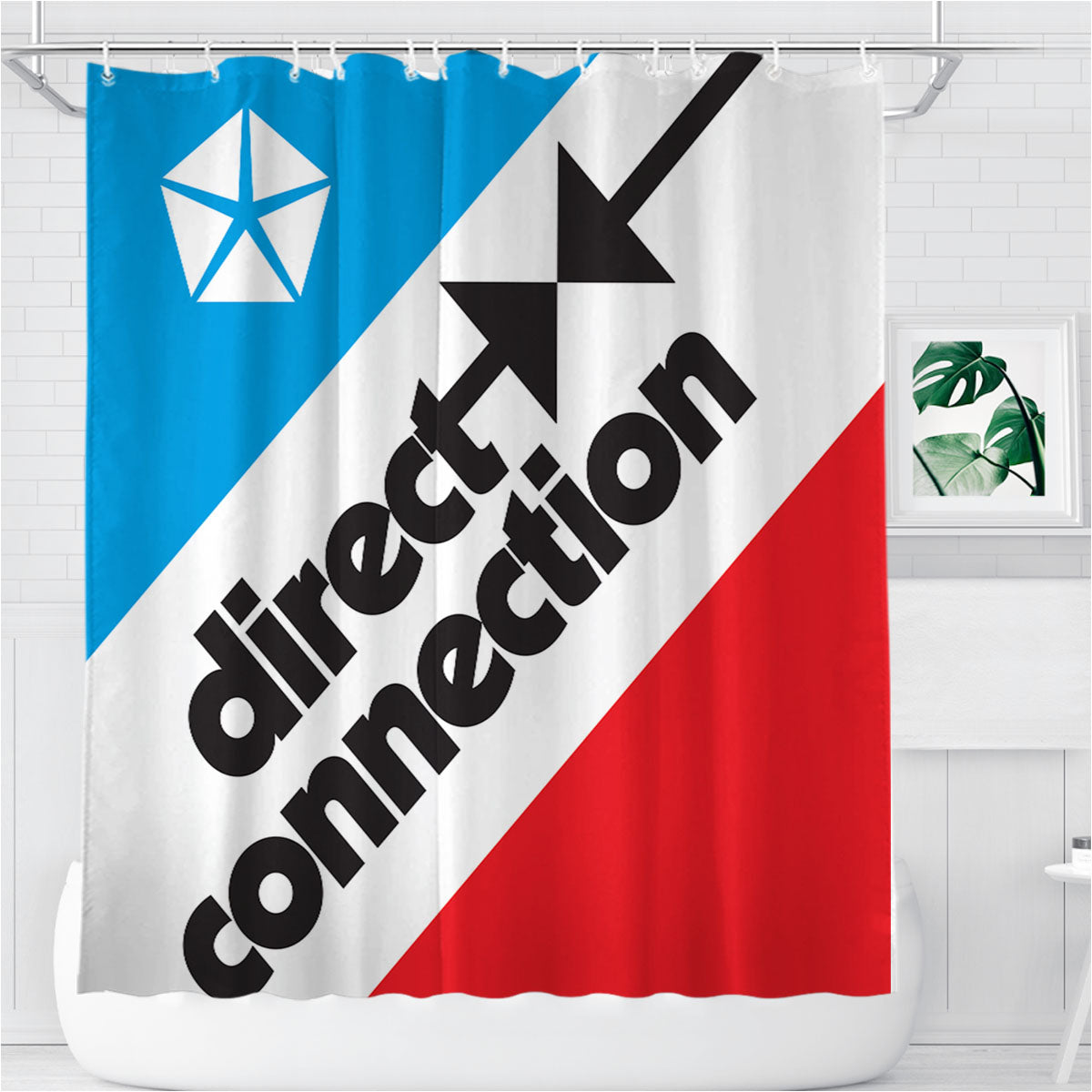 Sport Car Racing Mopar Bathroom Shower Curtain Fabric Waterproof | 66 X 72 Inch