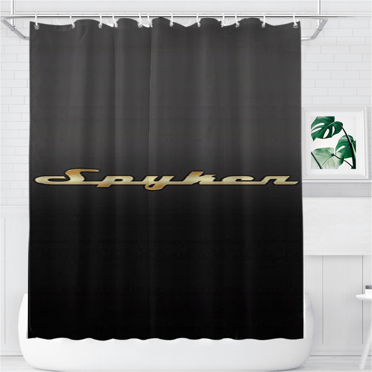 Spyker Bathroom Shower Curtain Fabric Waterproof | 66 X 72 Inch