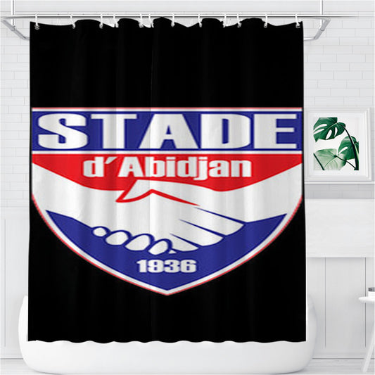 Stade D Abidjan Bathroom Shower Curtain Fabric Waterproof | 66 X 72 Inch