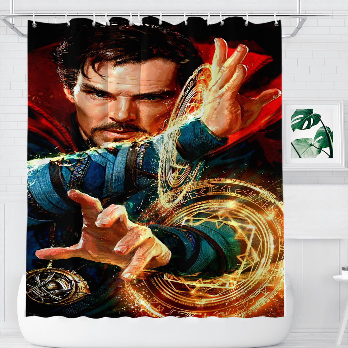 Stan Lee Doctor Strange Bathroom Shower Curtain Fabric Waterproof | 66 X 72 Inch