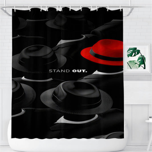 Stand Out Bathroom Shower Curtain Fabric Waterproof | 66 X 72 Inch
