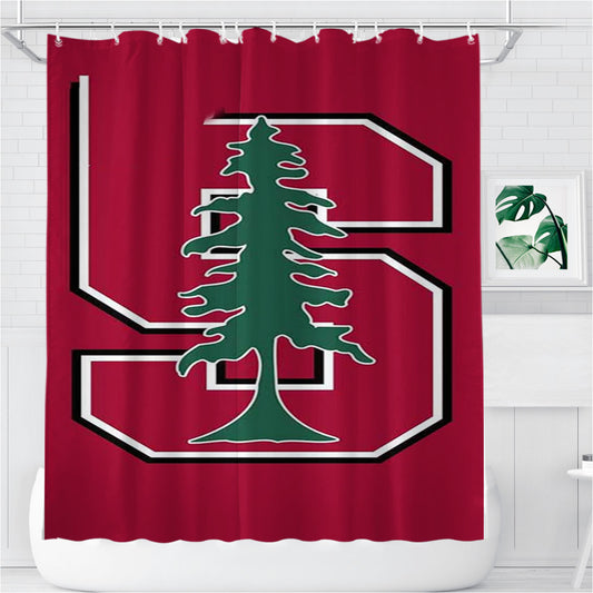 Stanford University Icon Bathroom Shower Curtain Fabric Waterproof