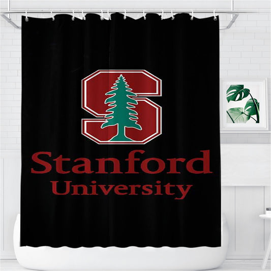 Stanford University Logo Bathroom Shower Curtain Fabric Waterproof