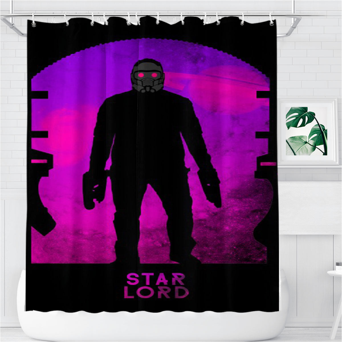 Star Lord 2 Bathroom Shower Curtain Fabric Waterproof | 66 X 72 Inch