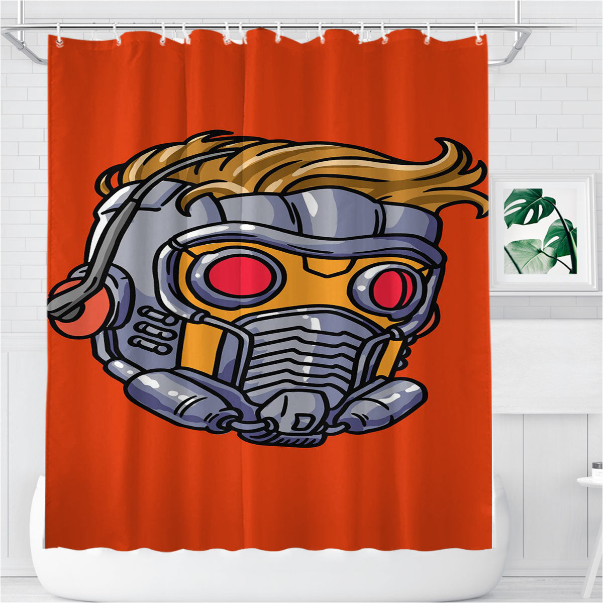 Star Lord Guardian Galaxy Bathroom Shower Curtain Fabric Waterproof | 66 X 72 Inch