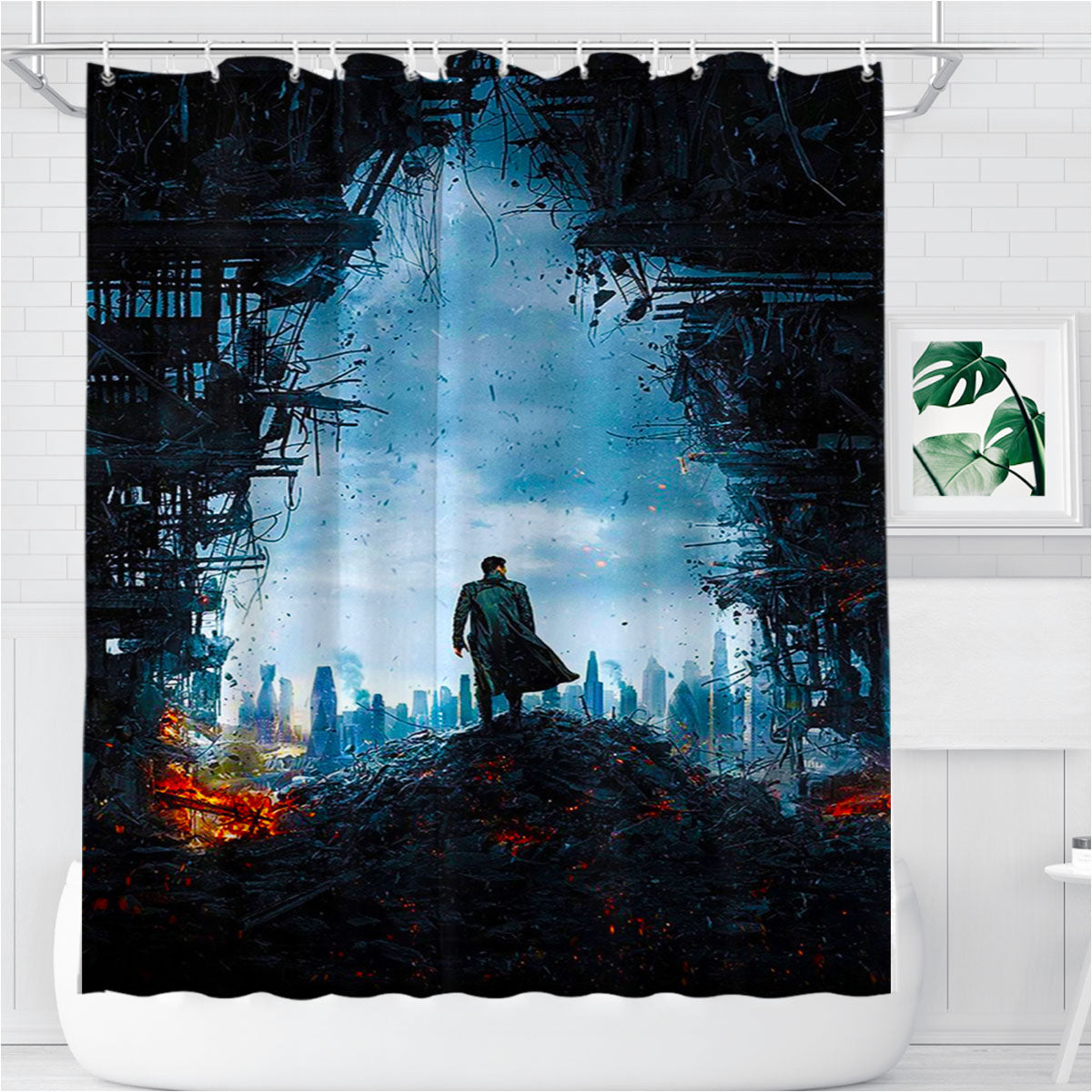 Star Trek Into Darkness Bathroom Shower Curtain Fabric Waterproof | 66 X 72 Inch