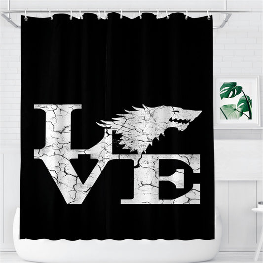 Personalized Stark Game Of Throne Shower Curtain Farmhouse Bathroom Decor