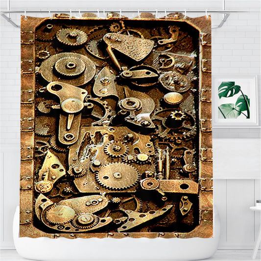 Personalized Steampunk 2 Shower Curtain Farmhouse Bathroom Decor