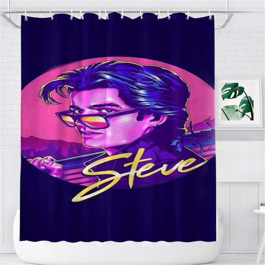 Personalized Steve Harrington Shower Curtain Farmhouse Bathroom Decor