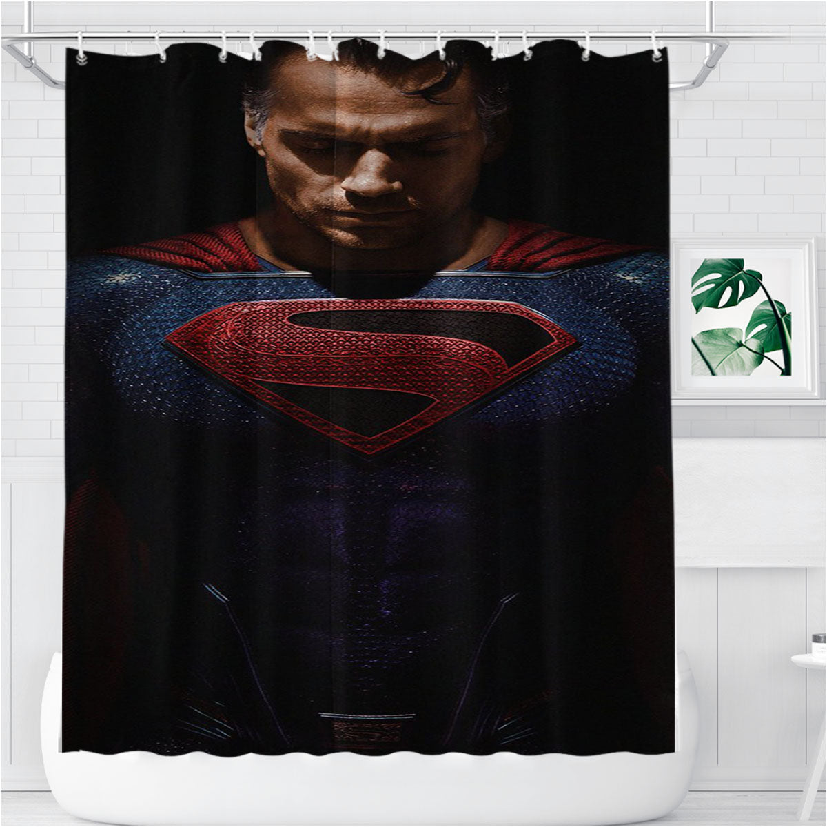 Superman Kingdom Come Bathroom Shower Curtain Fabric Waterproof | 66 X 72 Inch