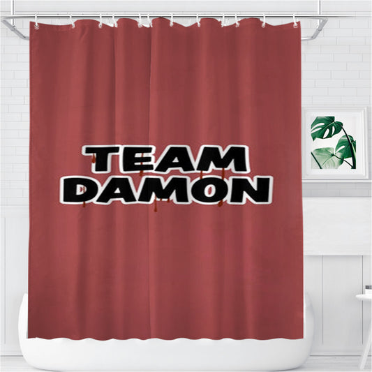 Personalized Team Damon - Vd Shower Curtain Farmhouse Bathroom Decor