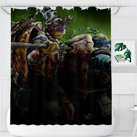 Personalized Teenage Mutant Ninja Turtles Shower Curtain Farmhouse Bathroom Decor