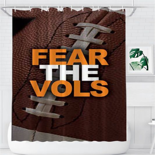 Tennessee Vols Fear Bathroom Shower Curtain Fabric Waterproof
