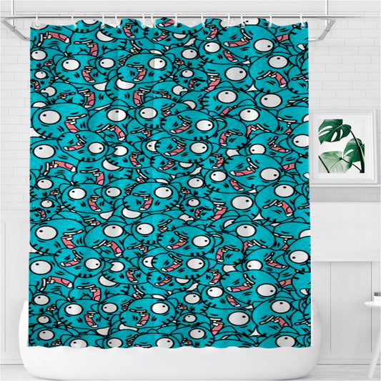 Personalized The Amazing World Of Gumball Pattern Character Shower Curtain Farmhouse Bathroom Decor
