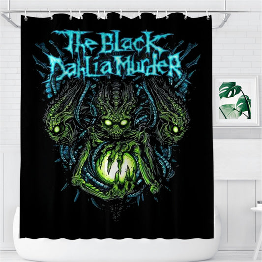 Personalized The Black Dahlia Murder Art Alien Shower Curtain Farmhouse Bathroom Decor