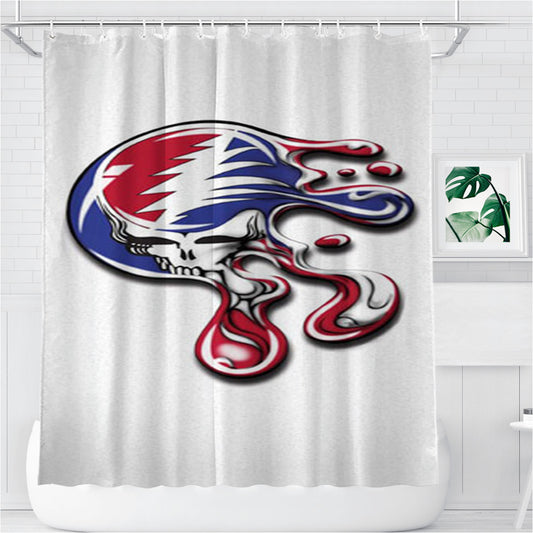 Personalized The Grateful Dead Shower Curtain Farmhouse Bathroom Decor
