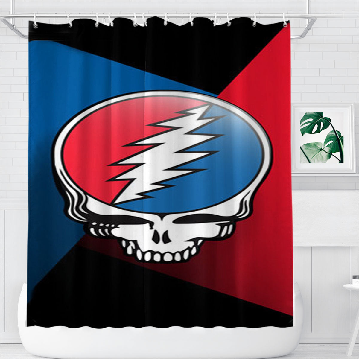 The Grateful Dead New Bathroom Shower Curtain Fabric Waterproof | 66 X 72 Inch