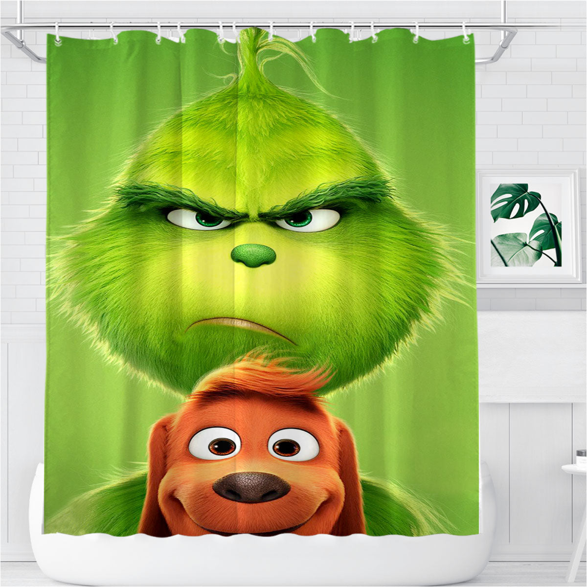 The Grinch Poster 2018 Bathroom Shower Curtain Fabric Waterproof | 66 X 72 Inch