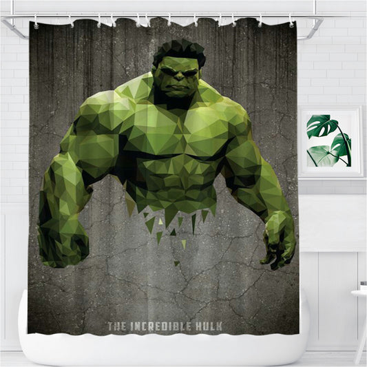Personalized The Incredible Hulk Shower Curtain Farmhouse Bathroom Decor