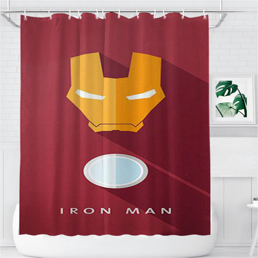 Personalized The Iron Man Shower Curtain Farmhouse Bathroom Decor