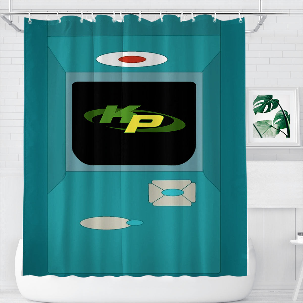 The Kimmunicator Kp Logo Bathroom Shower Curtain Fabric Waterproof | 66 X 72 Inch