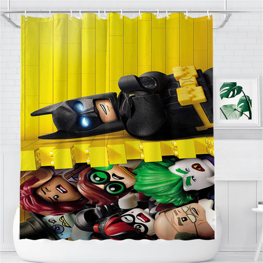 Personalized The Lego Batman Movie Shower Curtain Farmhouse Bathroom Decor