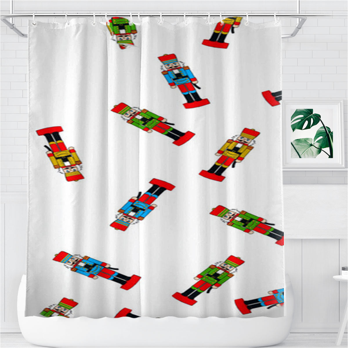 The Nutcracker Bathroom Shower Curtain Fabric Waterproof | 66 X 72 Inch