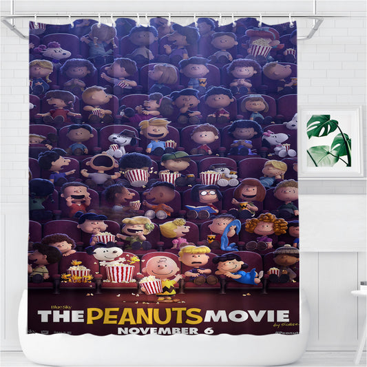 Personalized The Peanuts Disney Shower Curtain Farmhouse Bathroom Decor