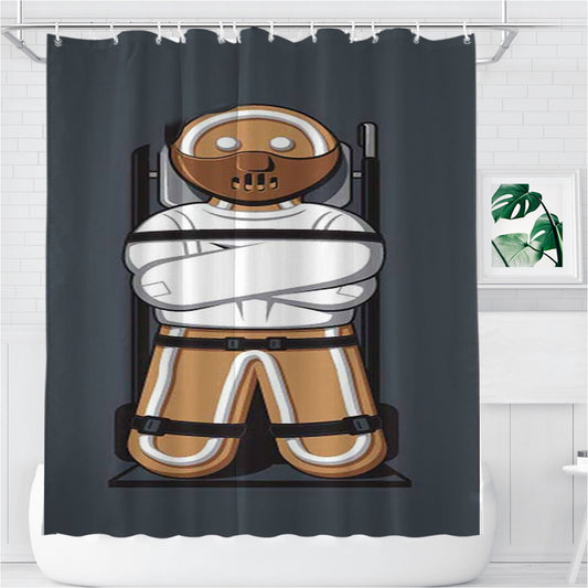 The Silence Of The Lambs Icon Art Bathroom Shower Curtain Fabric Waterproof