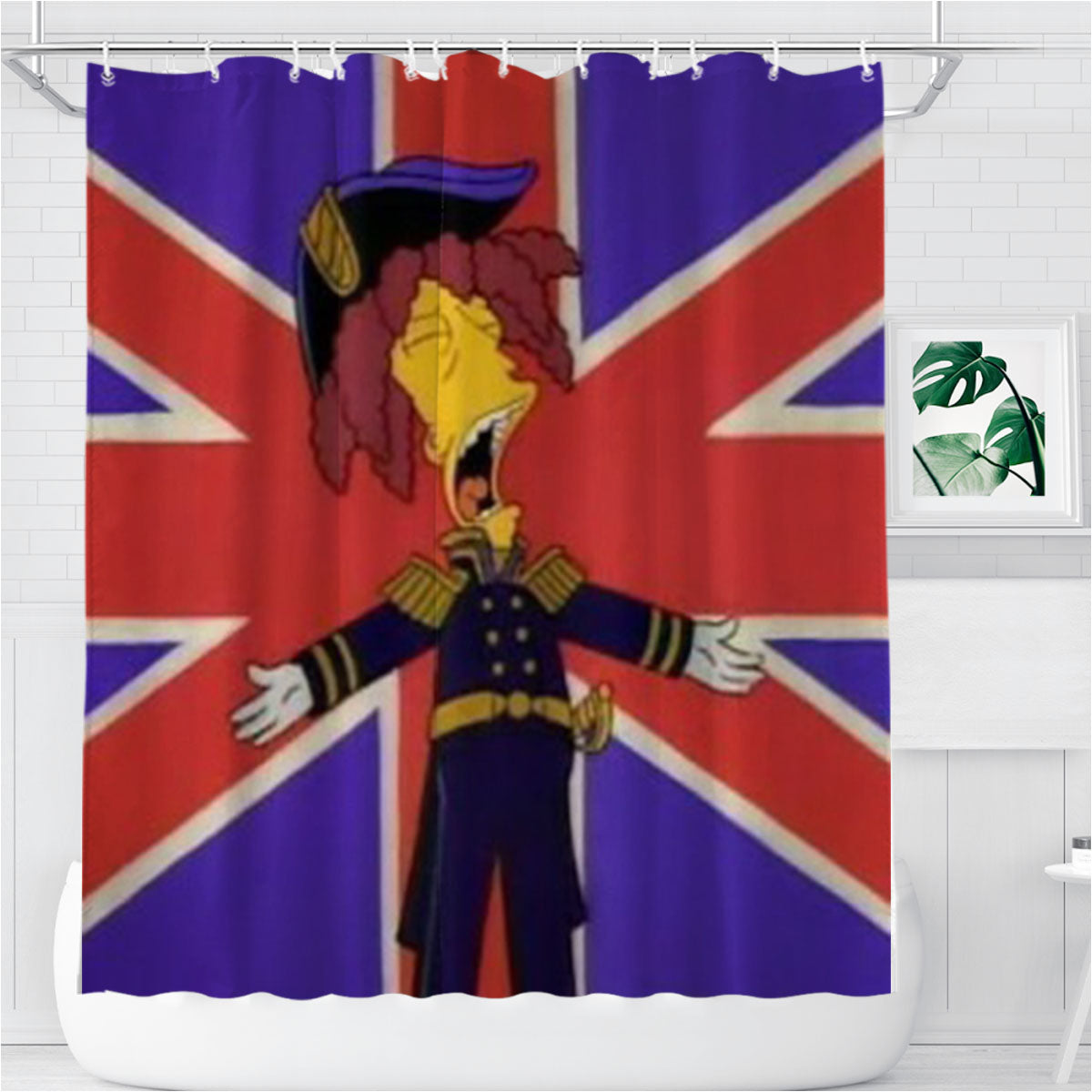 The Simpsons Always Real Bathroom Shower Curtain Fabric Waterproof | 66 X 72 Inch