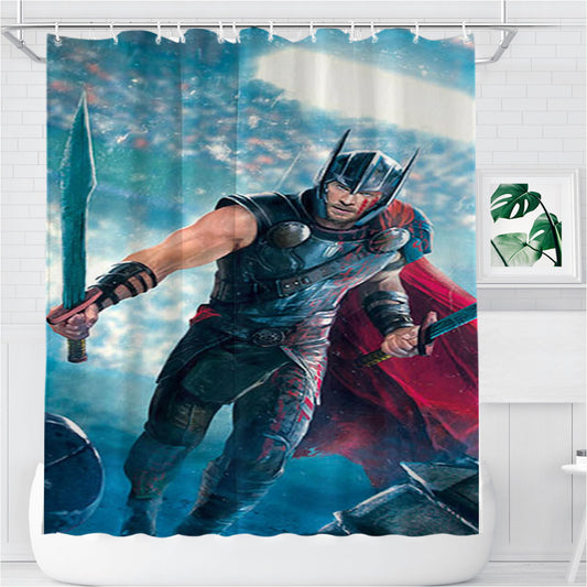 Personalized The Thor Ragnarok Shower Curtain Farmhouse Bathroom Decor