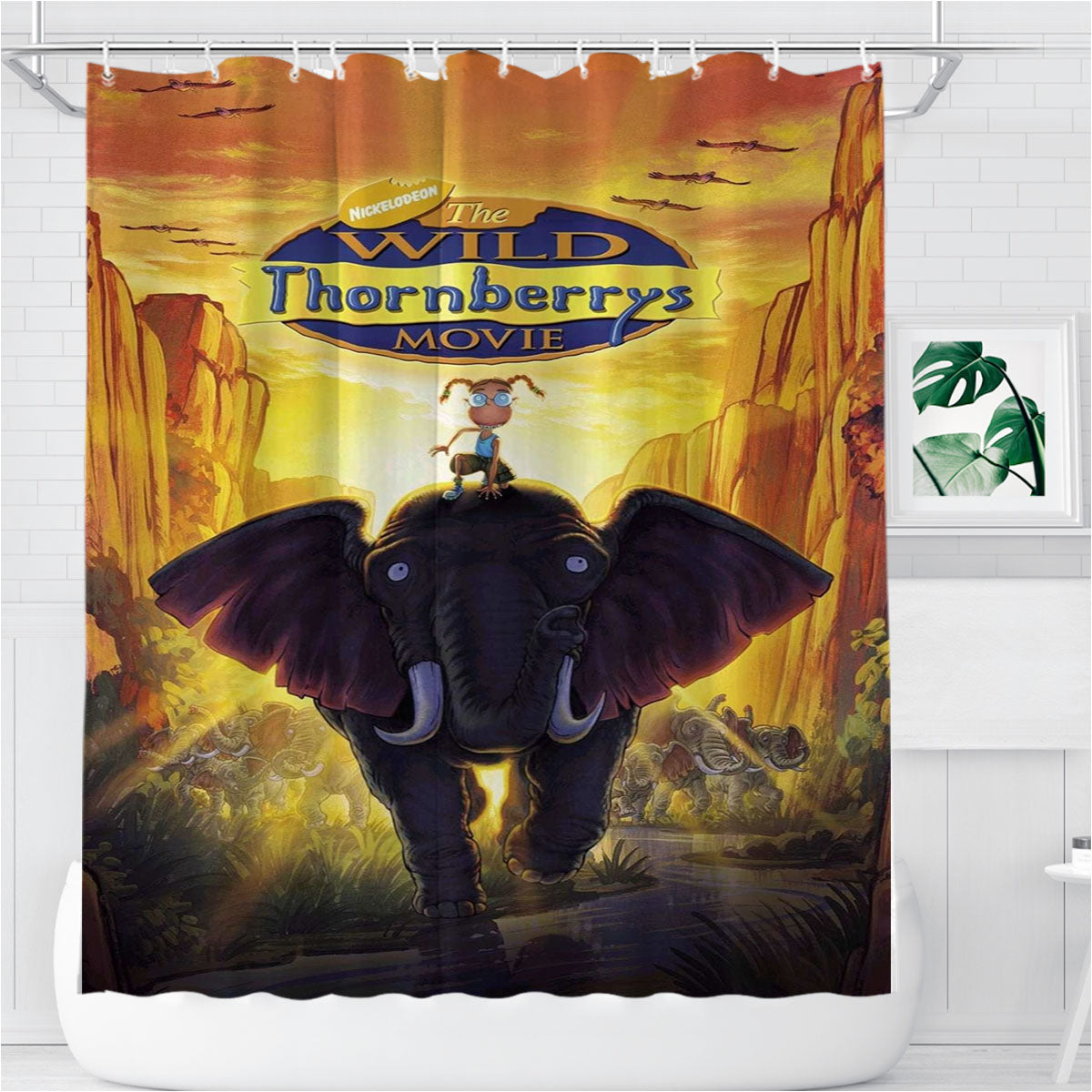 The Wild Thornberrys Movie Bathroom Shower Curtain Fabric Waterproof | 66 X 72 Inch