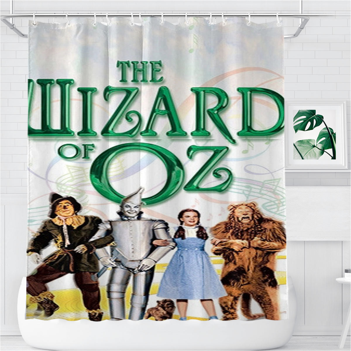 The Wizard Of Oz 1 Bathroom Shower Curtain Fabric Waterproof | 66 X 72 Inch