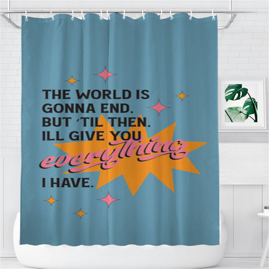 Personalized The World Is Gonna End - Fender Shower Curtain Farmhouse Bathroom Decor