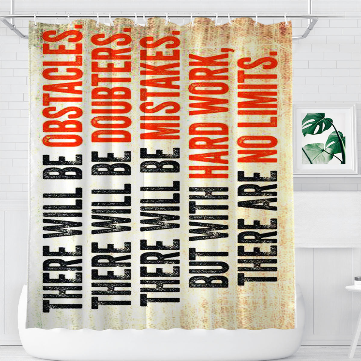 There Will Be Nike Bathroom Shower Curtain Fabric Waterproof | 66 X 72 Inch