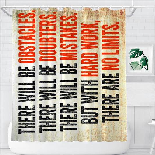 There Will Be Nike Bathroom Shower Curtain Fabric Waterproof | 66 X 72 Inch