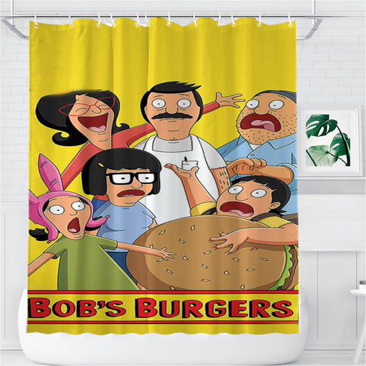 Personalized Tina Belcher Bobs Burgers Shower Curtain Farmhouse Bathroom Decor