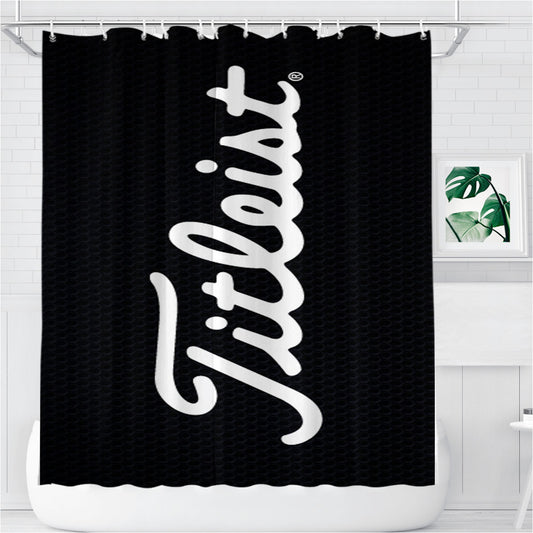 Titleist Illest Carbon Wallpaper Bathroom Shower Curtain Fabric Waterproof | 66 X 72 Inch