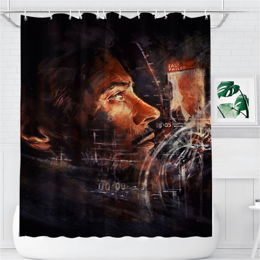 Personalized Tony Stark, Iron Man Shower Curtain Farmhouse Bathroom Decor