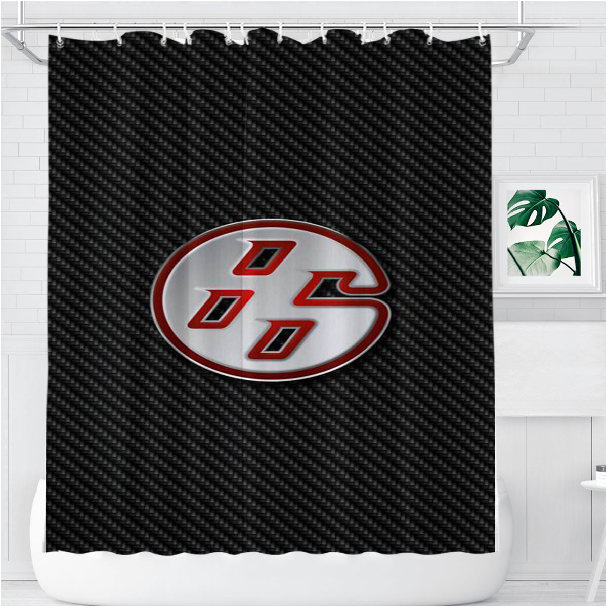 Toyota 86 Logo Bathroom Shower Curtain Fabric Waterproof | 66 X 72 Inch