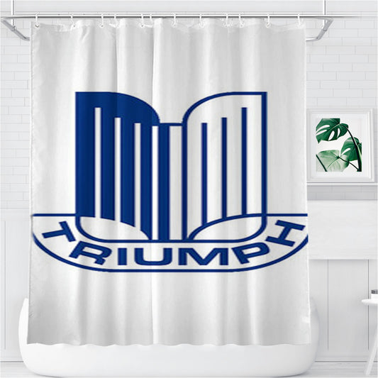 Personalized Triumph Logo Shower Curtain Farmhouse Bathroom Decor