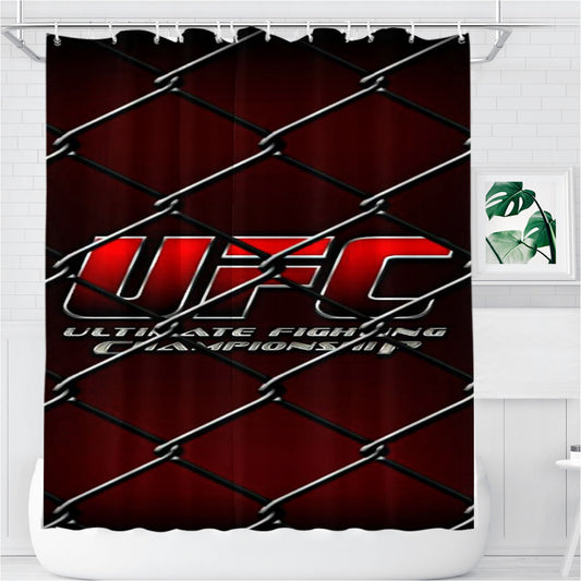 Personalized Ufc Ultimate Fight Champion Shower Curtain Farmhouse Bathroom Decor