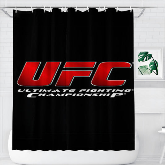 Ultimate Fighting Championship Bathroom Shower Curtain Fabric Waterproof | 66 X 72 Inch