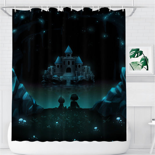 Personalized Undertale Castle Shower Curtain Farmhouse Bathroom Decor